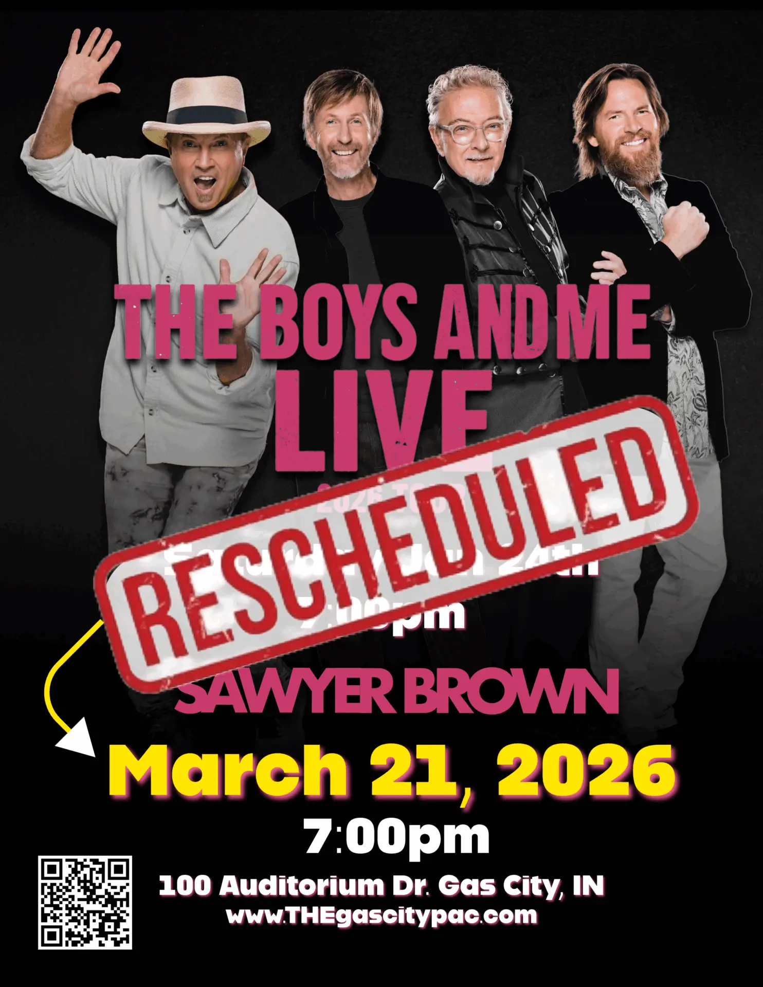 Sawyer Brown rescheduled to March 21