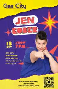 Jen Kober November 13 - Gas City Performing Arts Center Don't miss doing something different with Jen Kober November 13