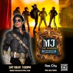 MJ the Illusion - Michael Jackson tribute August 1st at the Gas City PAC