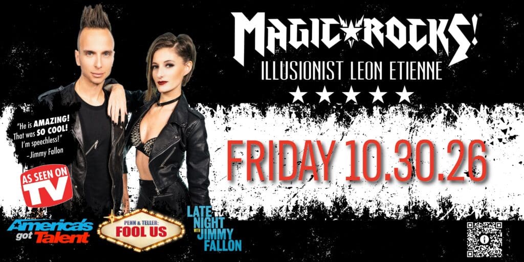 Magic Rocks with Illusionist Leon Etienne - Gas City Performing Arts Center Magic Rocks with Illusionist Leon Etienne